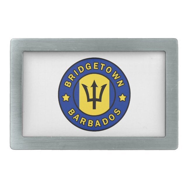 Bridgetown Barbados Belt Buckle (Front)