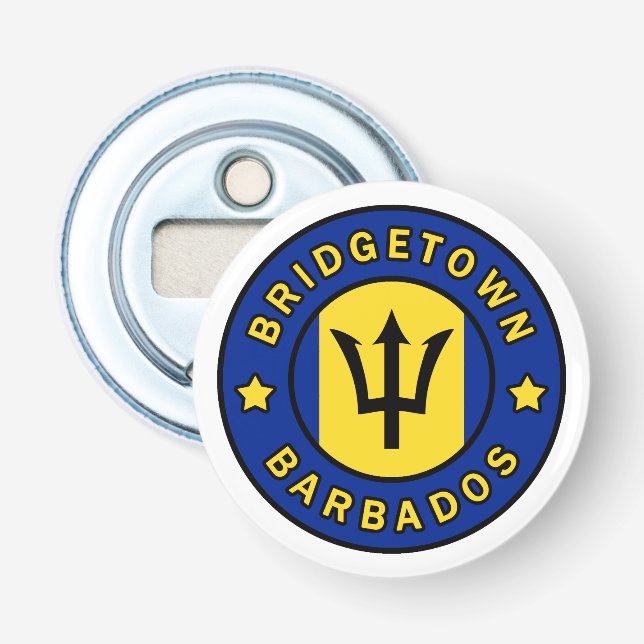 Bridgetown Barbados Bottle Opener (Front)