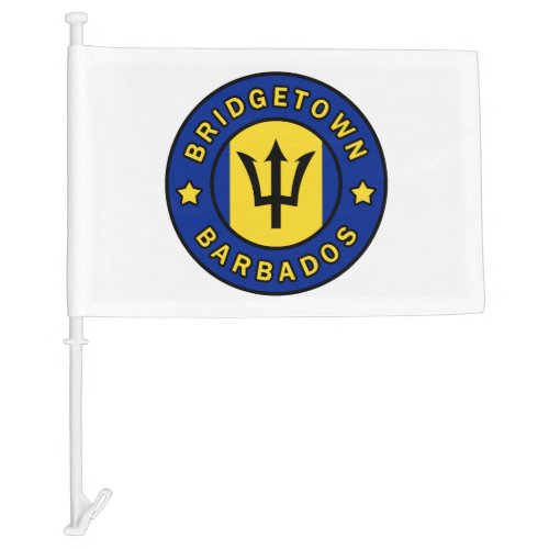 Bridgetown Barbados Car Flag