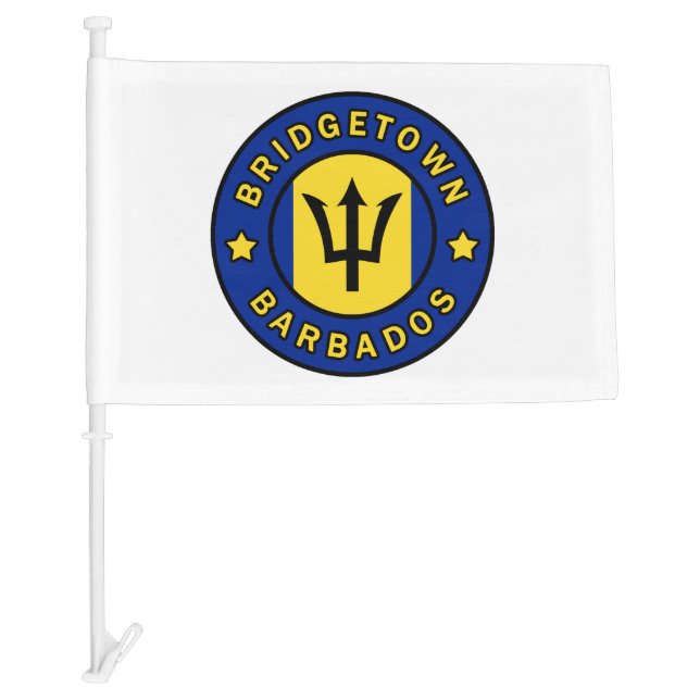 Bridgetown Barbados Car Flag (Front)