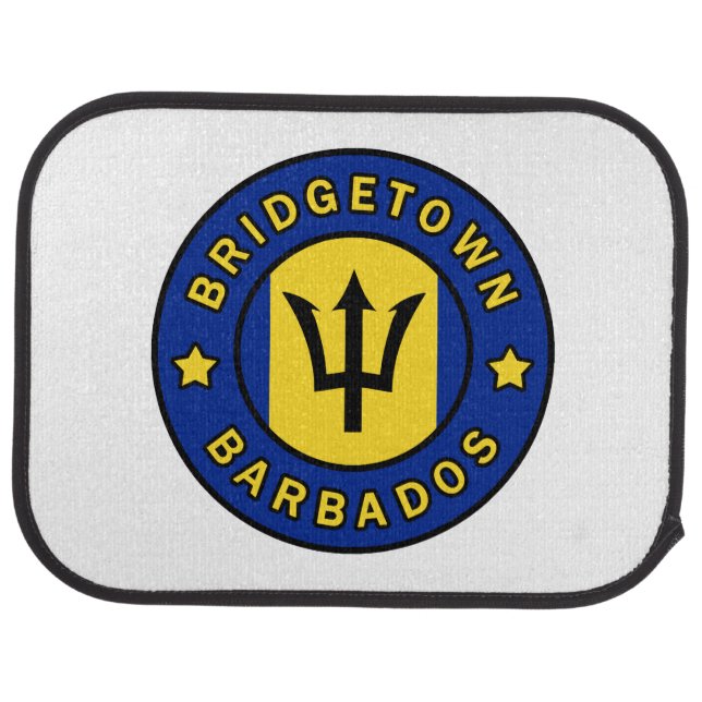 Bridgetown Barbados Car Floor Mat (Rear)
