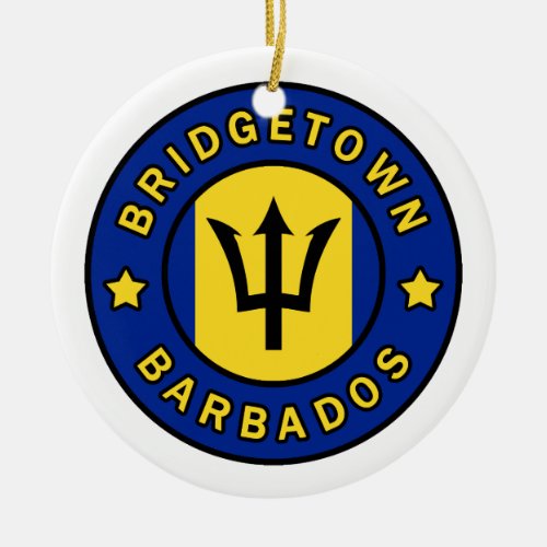 Bridgetown Barbados Ceramic Ornament