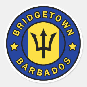 Bridgetown Barbados Classic Round Sticker