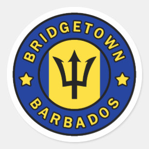 Bridgetown Barbados Classic Round Sticker