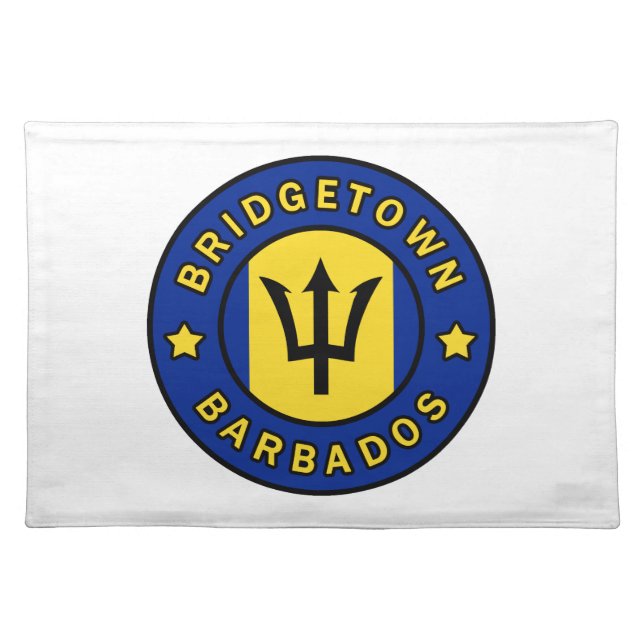 Bridgetown Barbados Cloth Placemat (Front)