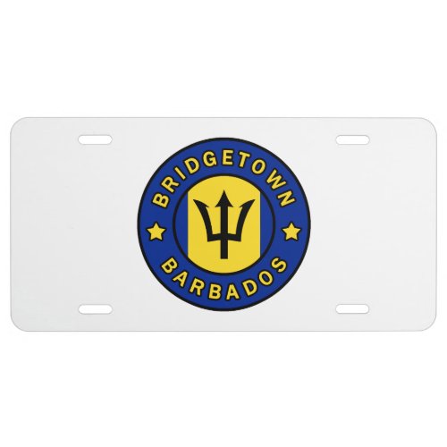 Bridgetown Barbados License Plate
