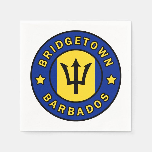 Bridgetown Barbados Napkins (Front)