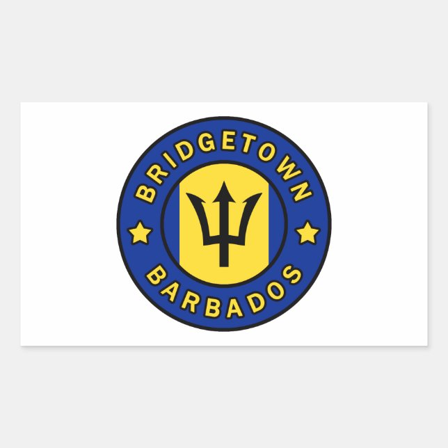 Bridgetown Barbados Rectangular Sticker (Front)