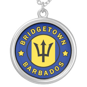 Bridgetown Barbados Silver Plated Necklace
