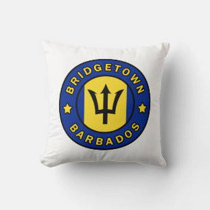 Bridgetown Barbados Throw Pillow