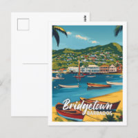 Bridgetown Barbados Vintage Famous Travel Place