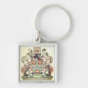 Bridgetown Coat of Arms - Barbados Keychain