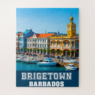 Bridgetown Historic Harbor and Caribbean Charm Jigsaw Puzzle