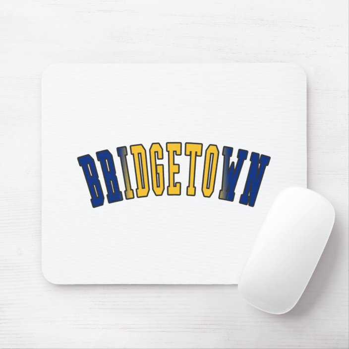 Bridgetown in Barbados National Flag Colors Mouse Pad