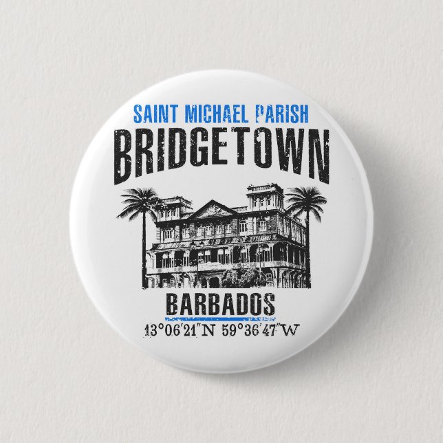 Bridgetown Pinback Button (Front)