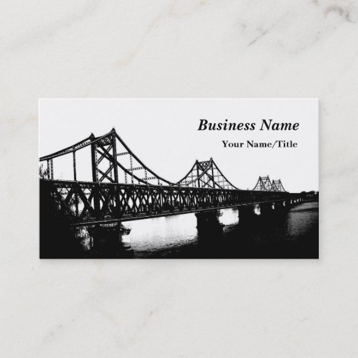 Customizable Bridging You And Me Business Card