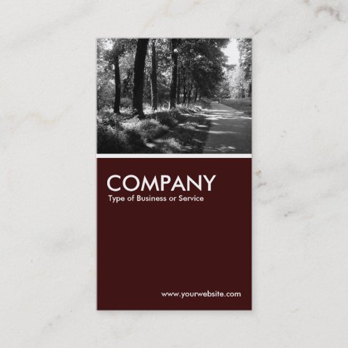 Bridle Path - Dark Brown Business Card Templates
