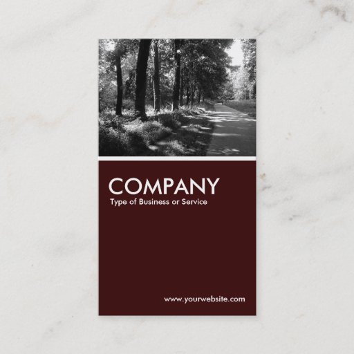 Customizable Bridle Path - Dark Brown Business Card Templates