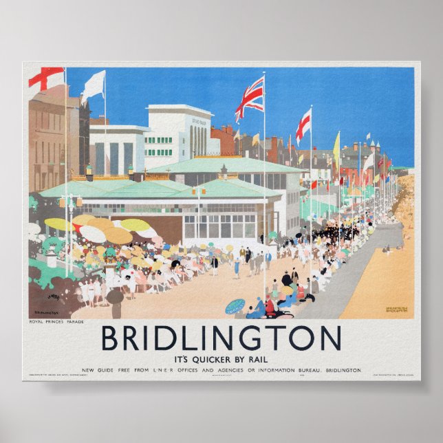 Bridlington UK Vintage Poster 1939 (Front)