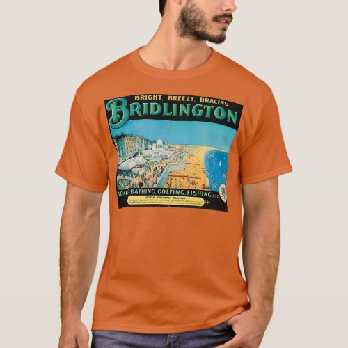 Bridlington vintage travel poster T_Shirt