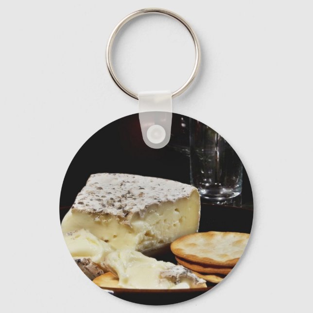 Brie Cheese And Crackers Keychain (Front)