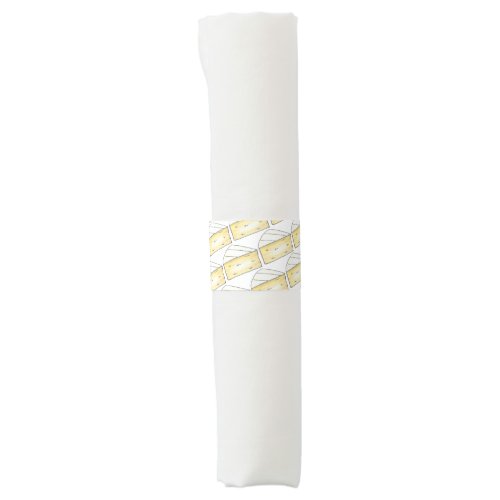 Brie French Cheese Tasting Wedge Cocktail Party Napkin Bands