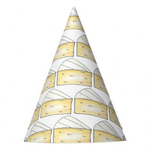 Brie French Cheese Tasting Wedge Cocktail Party Party Hat