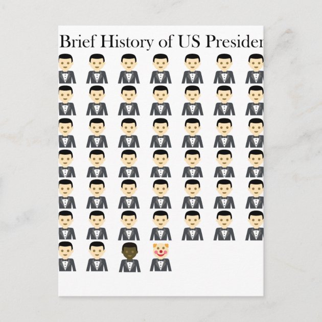 Brief History Of US Presidents Postcard | Zazzle