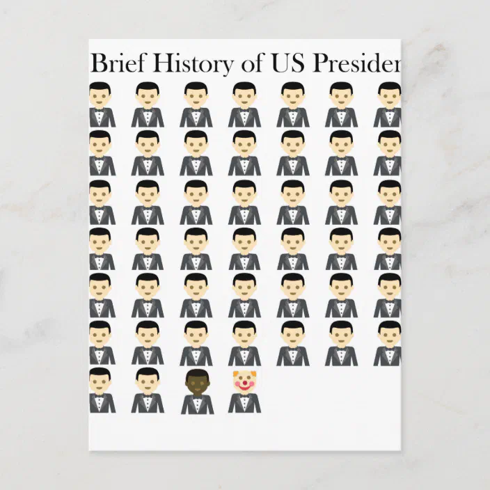 Brief History Of Us Presidents Postcard Zazzle Com