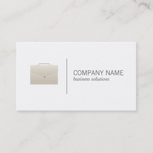 Briefcase  Business white Business Card