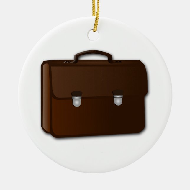 briefcase ceramic ornament (Front)
