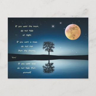 Briefkaart Rumi - If you want the moon Postcard