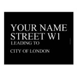 Your Name Street  Briefkaarten Wenskaart