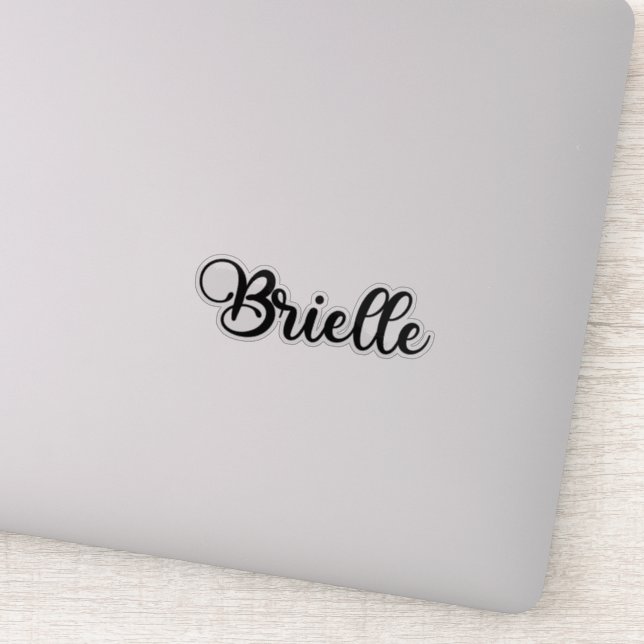 Brielle Name - Handwritten Calligraphy Sticker (Detail)