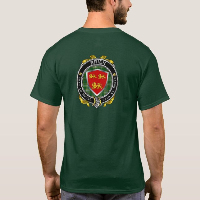 Brien/Bryan Irish Shield T-Shirt (Back)