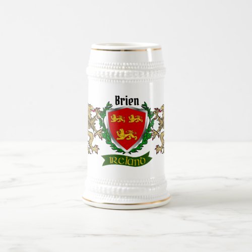 BrienBryan Irish Shield wGriffins Beer Stein
