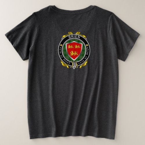 BrienBryan Irish Shield Womens Plus T_Shirt