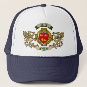 Brien Irish Shield & Griffins Personalized Trucker Hat