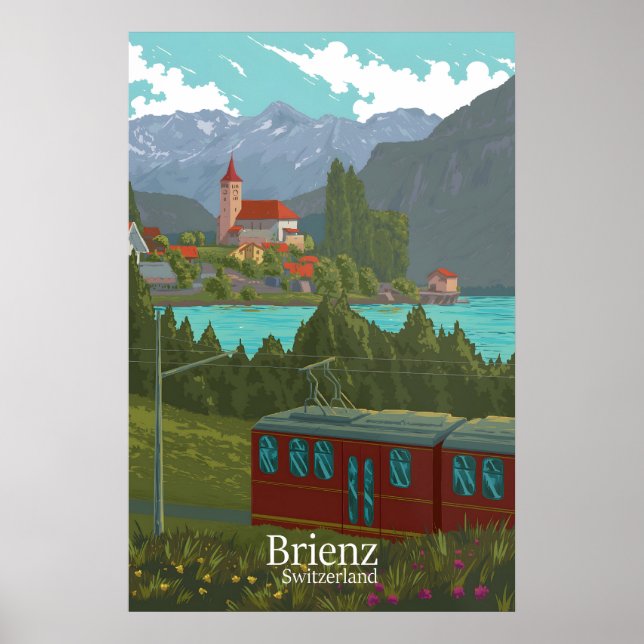 Brienz Switzerland Travel Poster (Front)