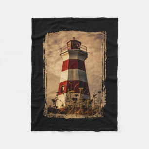 Brier Island Western Lighthouse Fleece Blanket
