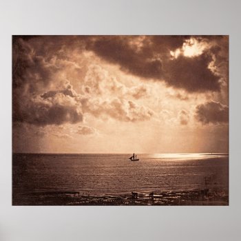 Brig Upon The Water By Gustave Le Gray (1856) Poster by allphotos at Zazzle