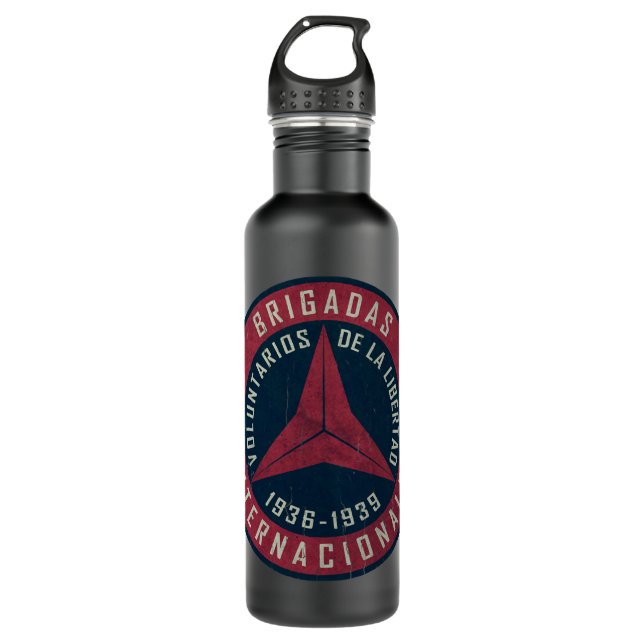 Brigadas Internacionales 1936 - 1939 T-Shirt Stainless Steel Water Bottle (Front)