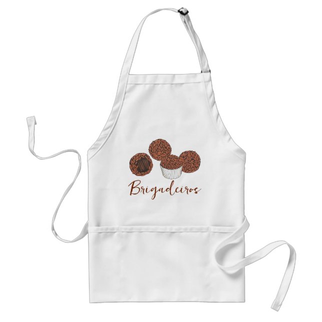 Brigadeiros Brazilian Chocolate Truffles Dessert Adult Apron (Front)