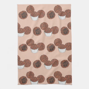 Brigadeiros Brazilian Chocolate Truffles Dessert Kitchen Towel