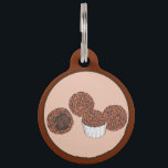 Brigadeiros Brazilian Chocolate Truffles Dessert Pet ID Tag<br><div class="desc">Design features an original marker illustration of delicious brigadeiros. Similar to chocolate truffles and made with sweetened condensed milk, cocoa powder, butter, and rolled in chocolate sprinkles, these traditional confections are a popular dessert in Brazil and a staple in Brazilian culture. Ideal for a bakery, confectionery, pastry chef, chocoholic, foodie,...</div>