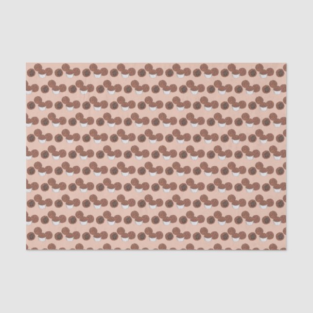 Brigadeiros Brazilian Chocolate Truffles Dessert Tissue Paper (Front)