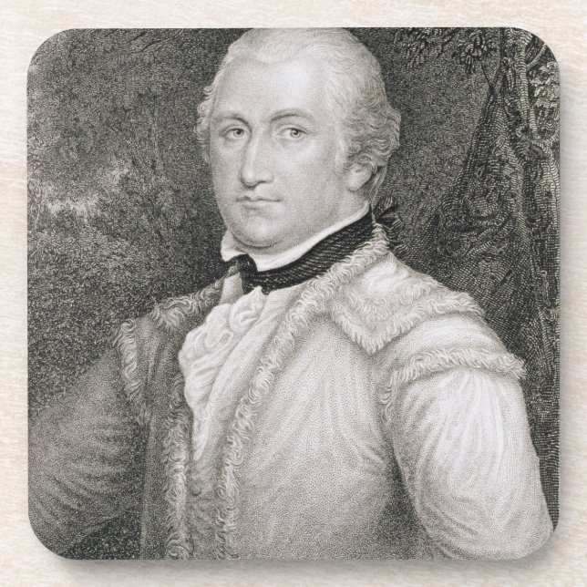 Brigadier General Daniel Morgan (1736-1802) engrav Drink Coaster (Front)