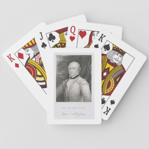 Brigadier General Daniel Morgan 1736_1802 engrav Poker Cards