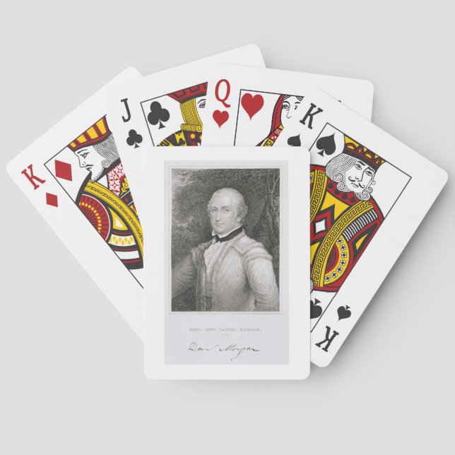 Brigadier General Daniel Morgan (1736-1802) engrav Poker Cards (Back)