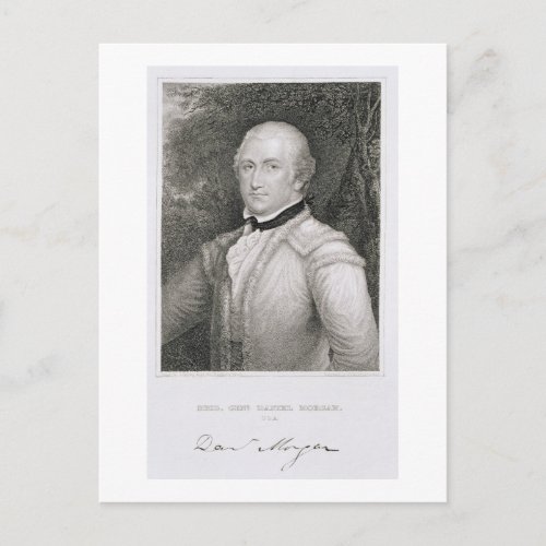 Brigadier General Daniel Morgan 1736_1802 engrav Postcard